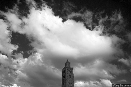 Marrakech, Marrakech-Tensift-Al Haouz, Morocco, Koutoubia, Koutoubia Mosque, Mosque, Marrakesh, Marokko