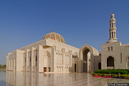 Arabia, Ghubrah, grand mosque, morning light, mosque, Muscat Governorate (Capital Area), Oman