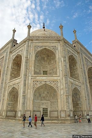 Taj Mahal, agra, India, Uttar Pradesh, marble, tourists