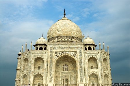 clouds, India, marble, Nagla Dhimar, Namner, sky, Taj Mahal