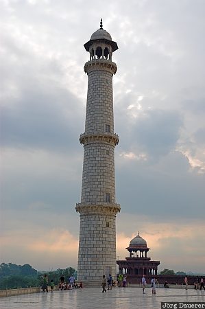 Taj Mahal, agra, India, Uttar Pradesh, marble, tower, morning light