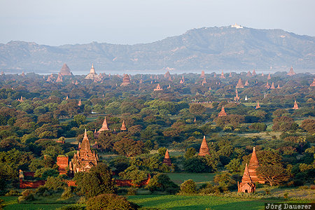 Bagan, Burma, green, Mandalay-Region, MMR, morning light, Myanmar