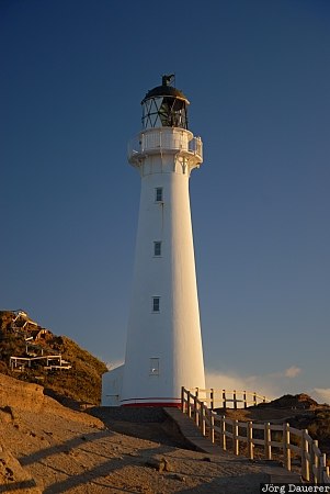 Castle Point Lighthouse Castle Point, New Zealand, Tinui, blue sky, cliffs, coast, lighthouse, Neuseeland