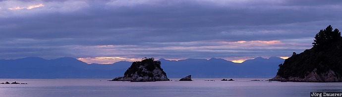 New Zealand, Tasman, Sandy Bay, beach, clouds, coast, sea, Neuseeland