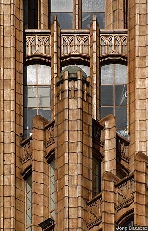 Australia, Victoria, Melbourne, detail, windows, tower, art deco, Australien, Down Under, VIC