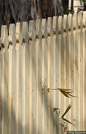 Australia, New South Wales, Central Tilba, garden, fence, white, Australien, Down Under, NSW