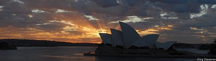 New South Wales, Australia, Sydney, clouds, sunrise, sun beams, sky