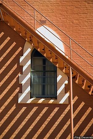 Australia, Western Australia, New Norcia, ladder, window, shadow, Australien