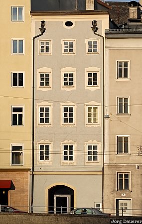 Austria, Salzburg, facade, windows, Österreich, Oesterreich