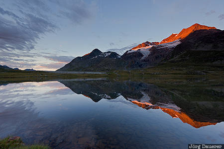 Bernina Hospiz, CHE, Kanton Graubünden, Ospizio Bernina, Switzerland, alpenglow, Bernina pass, Graubünden, Schweiz, Graubuenden