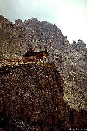 Italy, Trentino, Rifugio Torre di Pisa, Dolomite Alps, Hütte, mountain, Rifugio, Italien, Italia