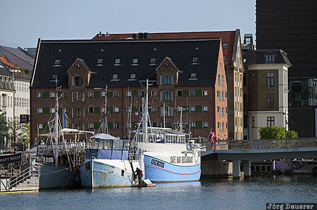 Capital Region, Christianshavn, Denmark, DNK, København K, blue sky, boats, Copenhagen, Dänemark, Daenemark