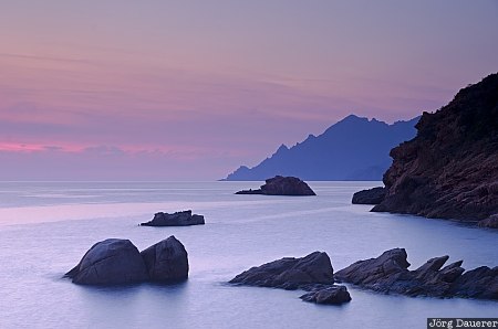Corsica, France, Guaita, Porto, FRA, evening light, Gulf of Porto, Frankreich, Korsika, Corse