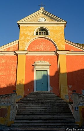 Corse, FRA, France, Nonza, blue sky, cap corse, church, Frankreich, Korsika, Corsica