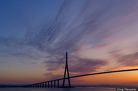 Pont de Normandie Basse-Normandie, FRA, France, La Rivière-Saint-Sauveur, Normandy, bridge, cable-stayed bridge, Frankreich, Normandie