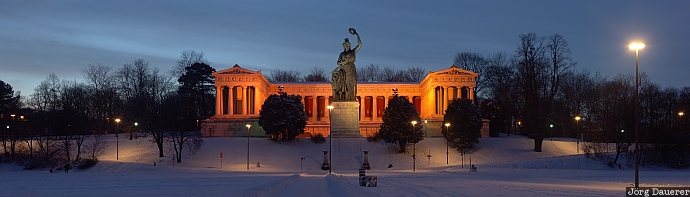 Bavaria, statue, theresienwiese, Munich, Germany, hall of fame, Ruhmeshalle, Deutschland, Bayern, München, Muenchen