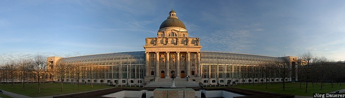 Bayerische Staatskanzlei, Bavaria, blue sky, dome, evening light, Germany, Lehel, Munich, Deutschland, Bayern, M&uuml;nchen, Muenchen