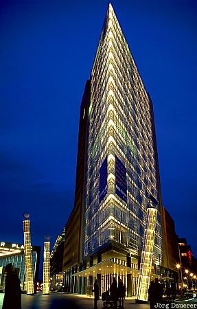 Berlin, capital, Hauptstadt, Potsdamer Platz, night, Germany, Deutschland