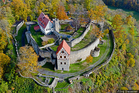 Bavaria, DEU, Germany, Königsberg, Königsberg in Bayern, autumn, Burg Königsberg, Deutschland, Bayern, Koenigsberg