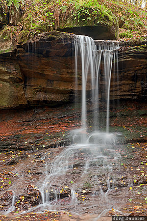 Tretstein-Wasserfall Bayern, DEU, Wartmannsroth, Germany, Rhön Mountains, Trettstein-Wasserfall, Lower Franconia, Deutschland, Bavaria