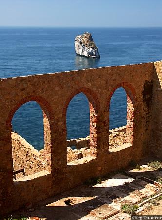Laveria Lamamora Italy, Sardinia, Nebida, coast, coastline, evening light, Laveria Lamamora, Italien, Italia, Sardinien, Sardegna