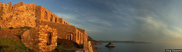 Laveria Lamamora beach, coast, evening light, Gonnesa, Italy, Laveria Lamamora, mediterranean sea, Sardinia, Italien, Italia, Sardinien, Sardegna