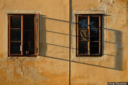 Ceský Krumlov, Czech Republic, facade, Jihoceský kraj, pattern, shadow, South Bohemia, Tschechien, Südböhmen, Suedboehmen, Jihocesky kraj