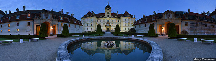 Feldsberg Castle blue hour, castle, CZE, Czech Republic, Feldsberg, Feldsberg Castle, flood-lit, Tschechien