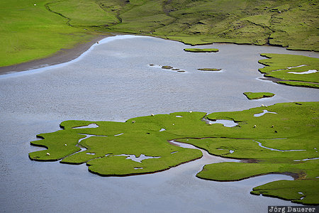 Faroe Islands, FRO, Hvalba, Nes, atlantic Ocean, green, Kjógvavatn, Suðuroy, Färöer-Inseln, Suduroy, Kjogvavatn, Faeroeer-Inseln