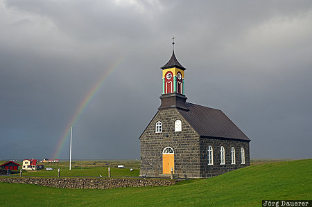 Hvalsneskirkja Iceland, ISL, Church of Hvalsnes, Hvalsnes, Hvalsneskirkja, Reykjanes, Reykjanes peninsula, Suðurnes, Sudurnes