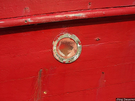 Portmagee, color red, Kerry, detail, Republic of Ireland, Ireland, Irland