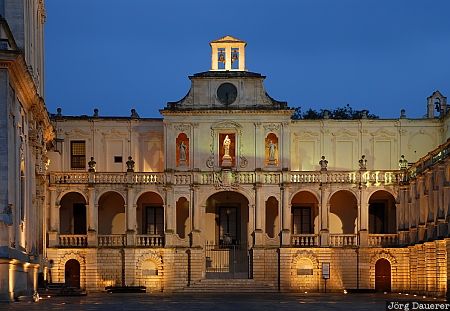 Piazza del Duomo - Lecce Italy, Puglia, Lecce, apulia, Palazzo Vescovile, Piazza del Duomo, artificial light, Italien, Italia, Apulien