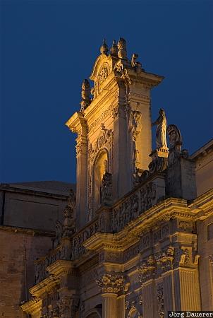 Italy, Puglia, Lecce, Salento, Piazza del Duomo, apulia, artificial light, Italien, Italia, Apulien