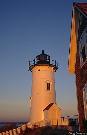 Nobska Light, lighthouse, sunrise, early morning light, soft light, Woods Hole, Massachusetts, United States, USA, Vereinigte Staten, MA