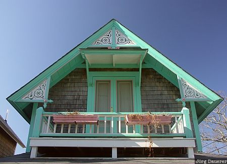 Gingerbread House, Oak Bluffs, Martha's Vineyard, Cape Cod, Massachusetts, New England, United States, USA, Vereinigte Staten, MA