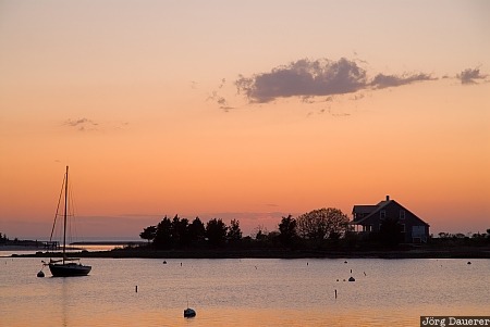 Falmouth, Massachusetts, United States, West Falmouth, boat, cape cod, clouds, USA, Vereinigte Staten, MA