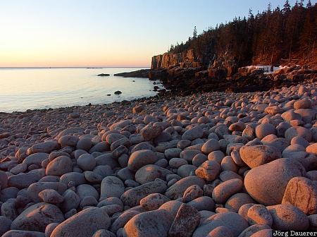 Pebbles, Monument Cove, Acadia National Park, Mount Desert Island, Otter Cliffs, Maine, New England, United States, USA, Vereinigte Staten, ME