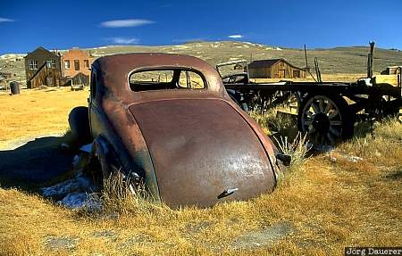 bodie, ghost-town, gold, ruin, old car, wreck, California, United States, USA, Vereinigte Staten, Kalifornien, CA