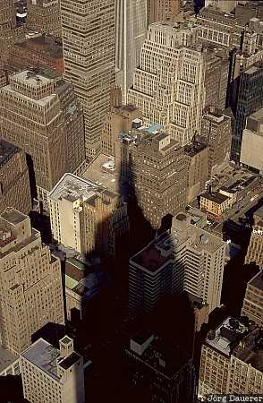 empire state building, shadow, New York, Manhattan, United States, US, North America