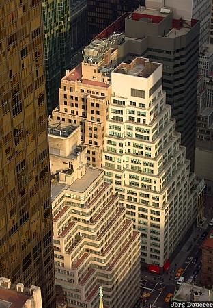 NY Skyscrapers Midtown New York, New York, New York City, United States, Manhattan, evening light, Rockefeller Center, USA, Vereinigte Staten, NY, Big Apple