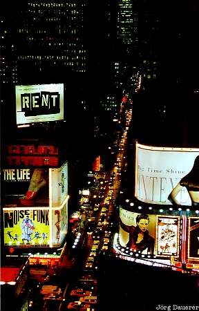 night, Broadway, lights, musical, theater, New York, Manhattan, United States, USA, Vereinigte Staten, NY, New York City, Big Apple