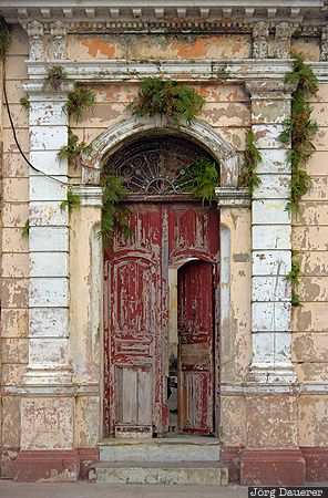 Door Cienfuegos, CUB, Cuba, alley, decay, door, facade, Kuba