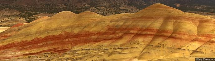 Painted Hills, John Day Fossil Beds National Monument, Oregon, high desert, United States, OR, USA, Vereinigte Staten