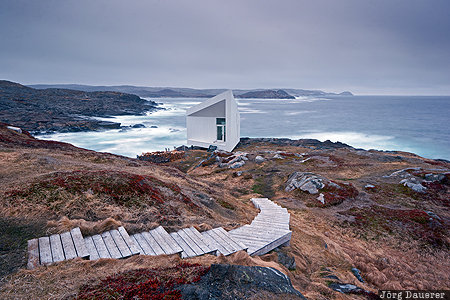 CAN, Canada, Newfoundland, atlantic ocean, blue hour, evening light, Fogo Island, Tilting, Kanada