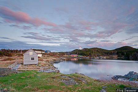 CAN, Canada, Newfoundland, Salt Harbour, colorful clouds, evening light, sunset, Kanada