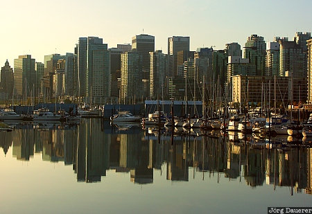 Stanley Park, Vancouver, British Columbia, Canada, marina, harbor, reflexion, Kanada