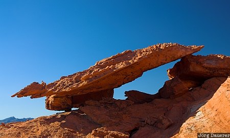 USA, Nevada, Valley of Fire, blue sky, desert, hoodoo, sandstone, United States, Vereinigte Staten, NV