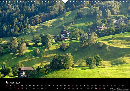 Matrei, East Tyrol, Austria, calendar, January, Österreich, Oesterreich