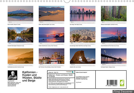 Index Page, California, USA, calendar, index, German, Kalifornien, United States, Vereinigte Staten, CA