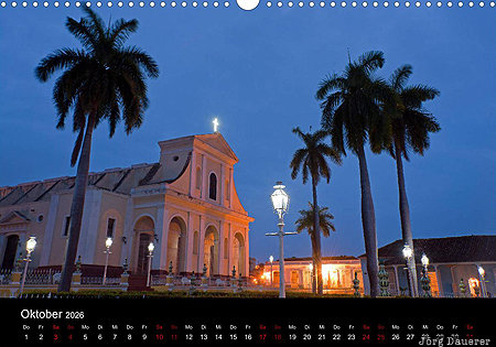 Trinidad, province Sancti Spiritus, cuba, Kuba, calendar, October, German, Sancti Spiritus
